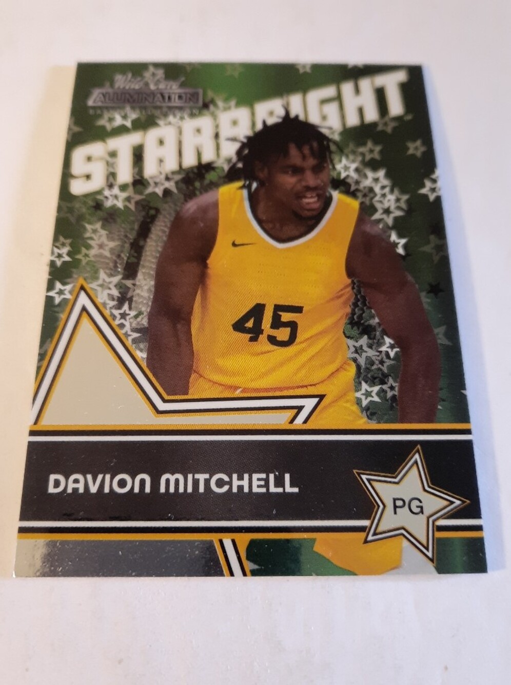 2021 WildCard Alumination Starbright Davion Mitchell RC Sacramento Kings Rookie